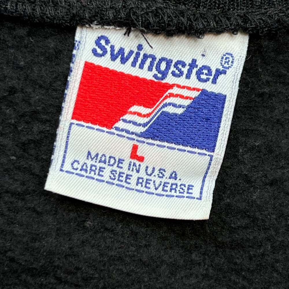 Swingster Iconic '80s Vintage Sweatshirt Neon Splatter Paint Graphic Design Sz L - Picture 6 of 7